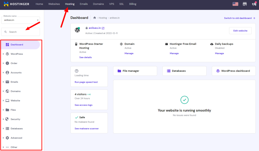 hostinger hpanel